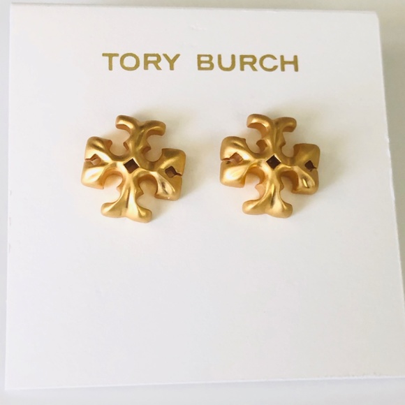 New Tory Burch Roxanne Stud Earrings - Picture 2 of 6